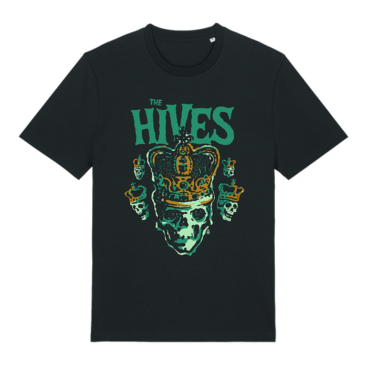 Green Skull Crown Black T-Shirt