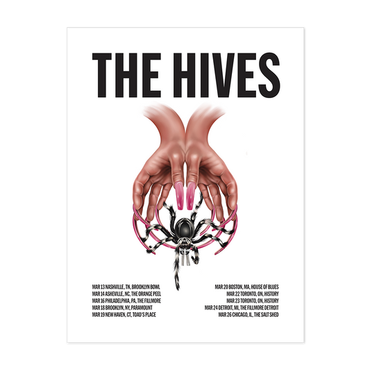 The Hives 2026 NA Tour Poster
