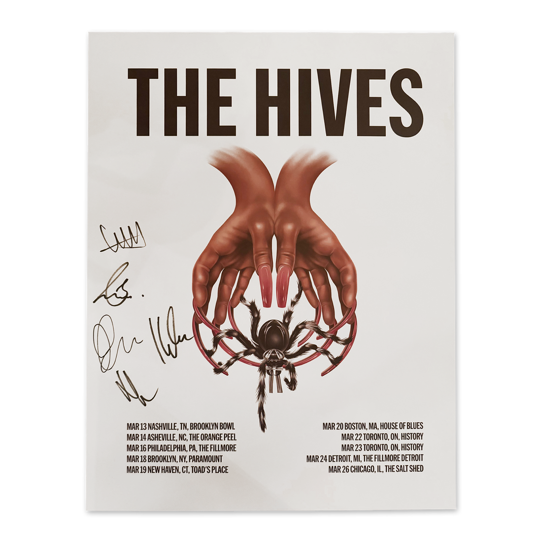 The Hives 2026 NA Tour Poster (Signed) - The Hives – The Hives US