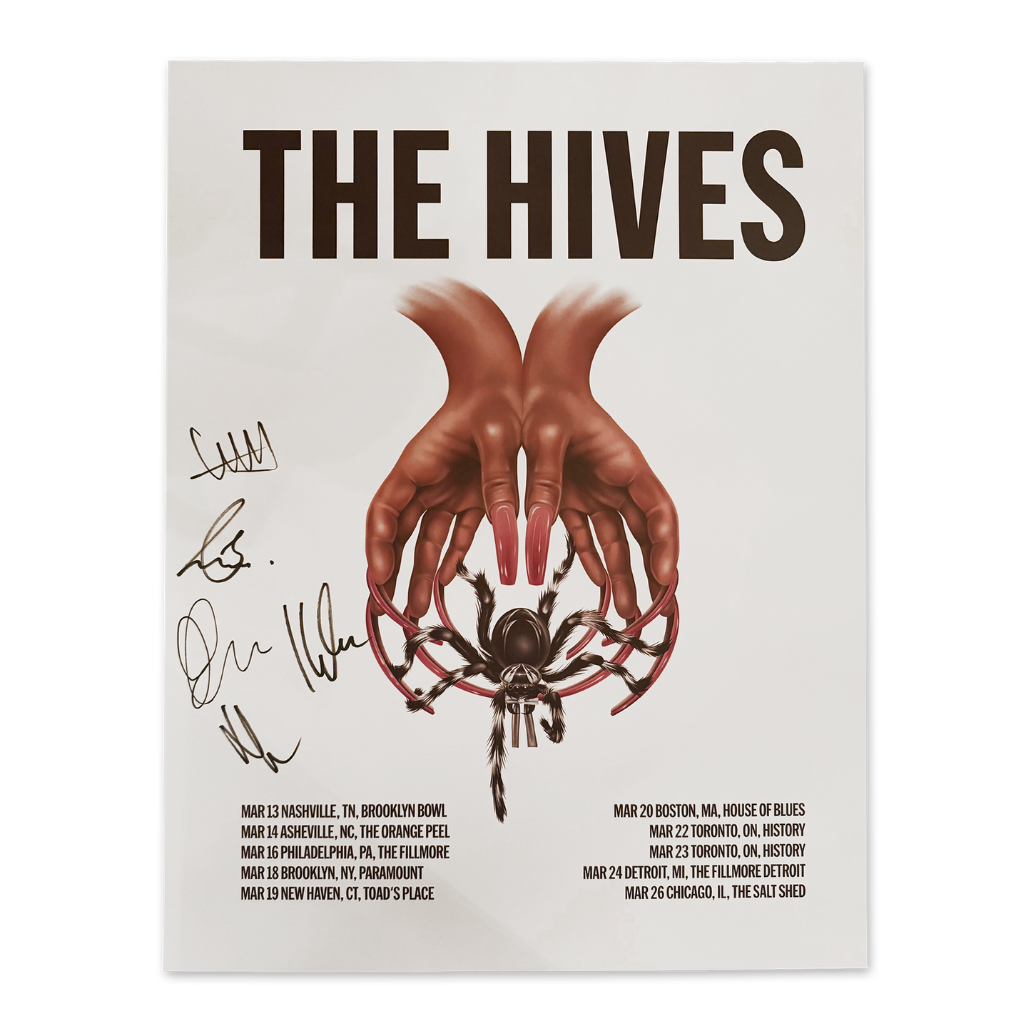 The Hives 2026 NA Tour Poster (Signed)