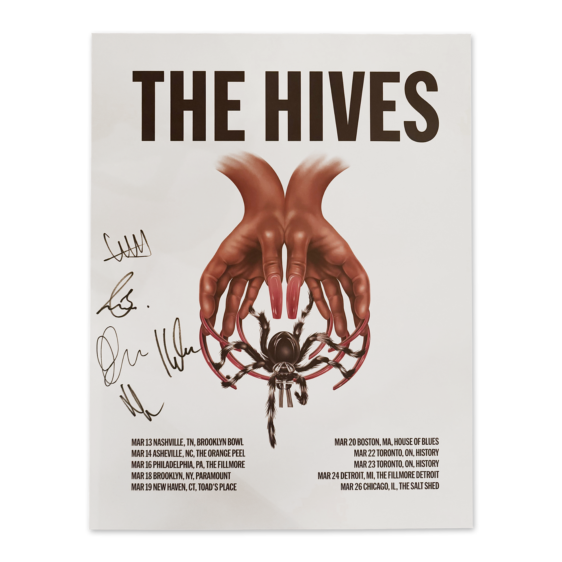 The Hives 2026 NA Tour Poster (Signed)
